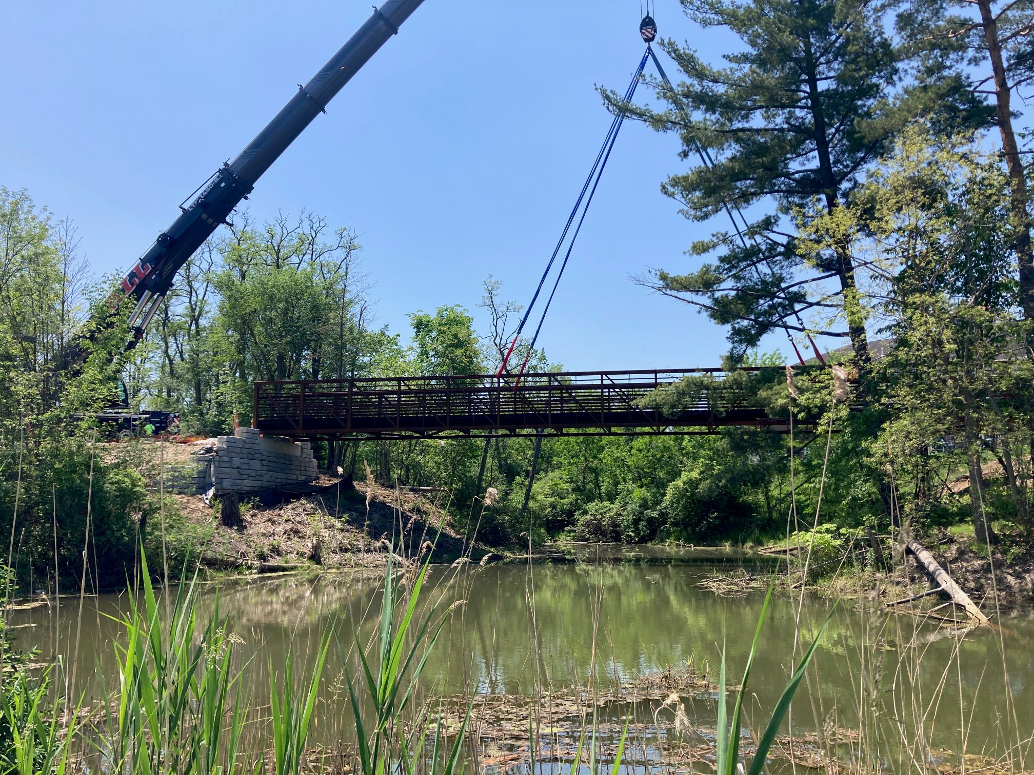 Progress continues on the Lake Medina Greenway trail extension
